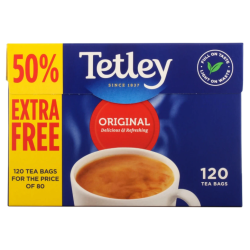 Tetley Tea.  (80 teabags +...