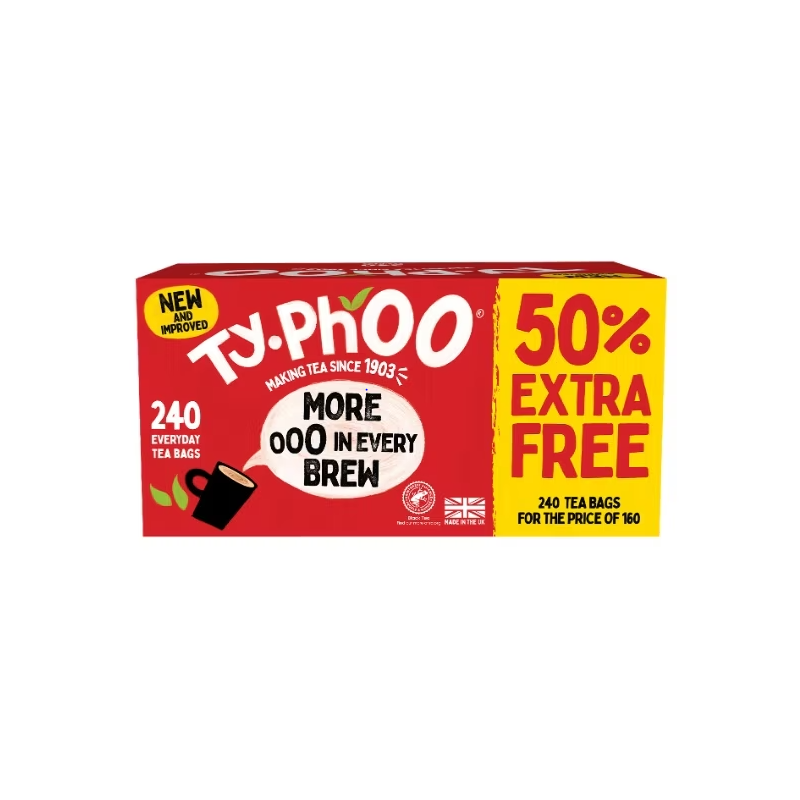 Typhoo Tea (160 teabags + 50% free (240))