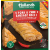 Hollands Pork & Chilli Sausage Rolls (4/424g)