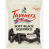 *CLEARANCE.   Taveners Soft Black Liquorice (165g)