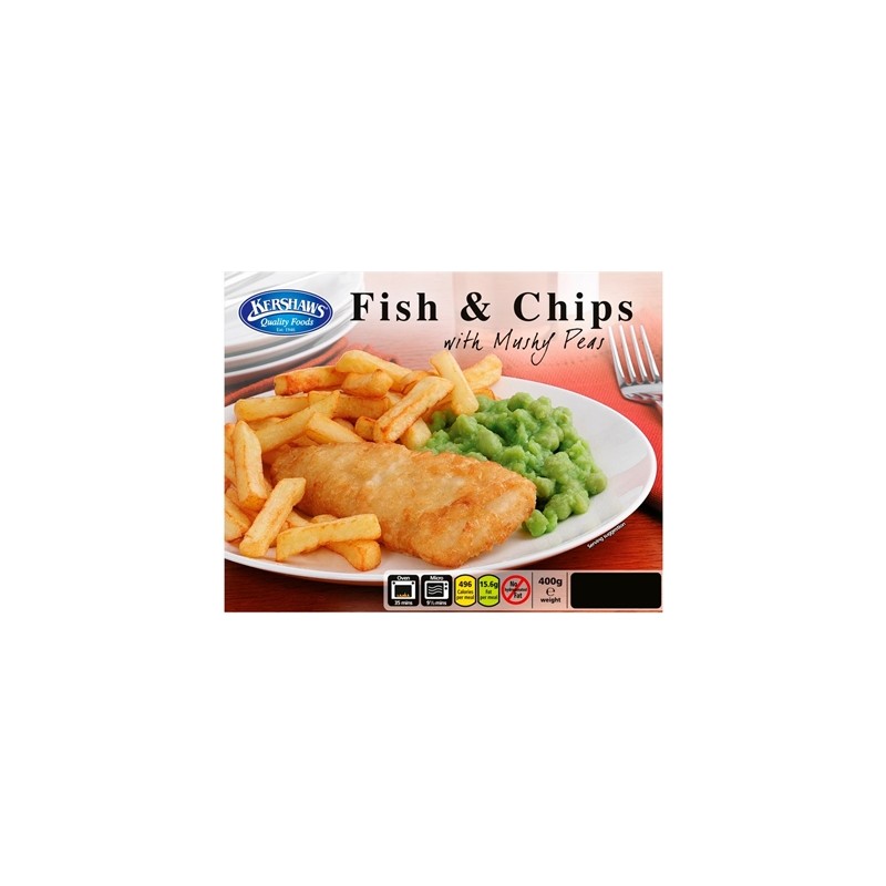 Kershaws Fish & Chips and Mushy Peas (400g)