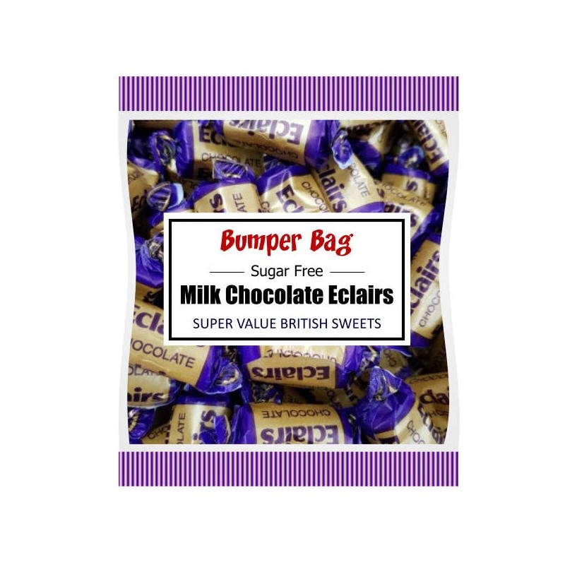 Bumper Bag Chocolate Eclairs - Sugar Free (110g)