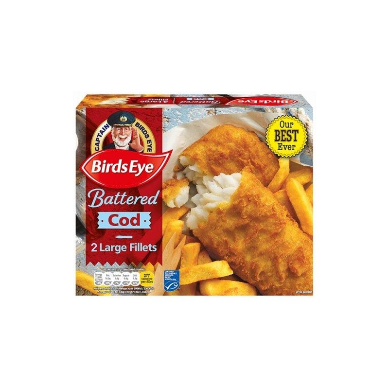 Birds Eye Battered Cod Fillets (2 / 200g)