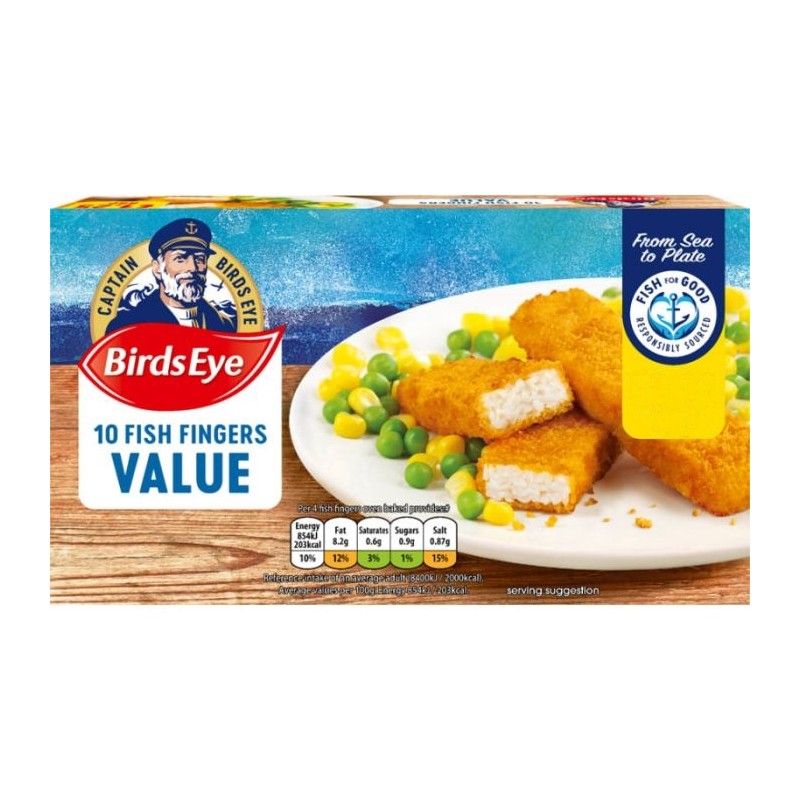Birds Eye Value Fish Fingers (10 / 250g)