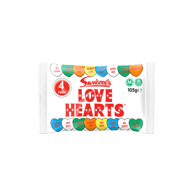 Swizzels Love Hearts Multipack (4 / 105g)
