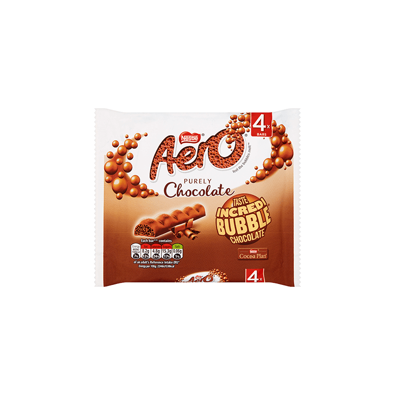 Nestlé Aero Milk Chocolate Multipack (4 x 27g)