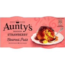 Aunty's Strawberry Sponge Puddings (2 x 95g)