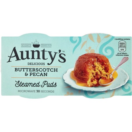 Aunty's Butterscotch & Pecan Sponge Puddings (2 x 95g)