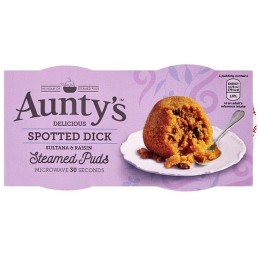 Aunty's Spotted Dick Sponge Puddings (2 x 95g)