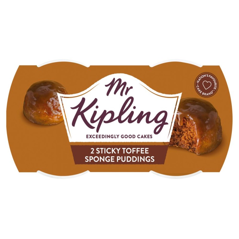 Mr. Kipling Sticky Toffee Sponge Puddings (2 x 95g)